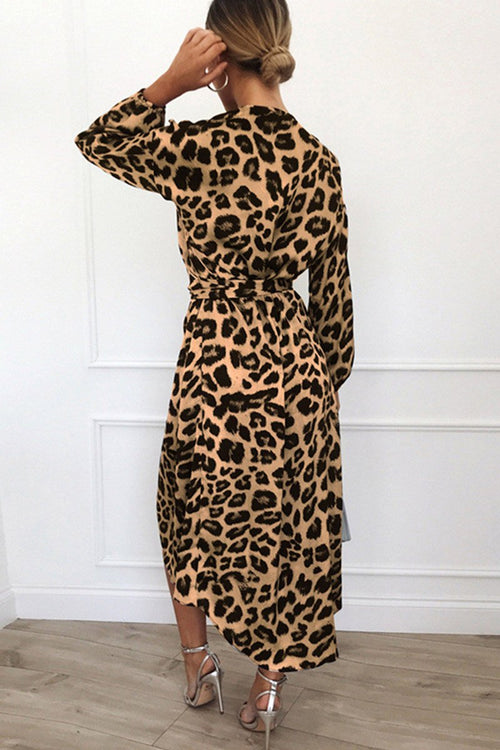 Animal Print Wickelkleid