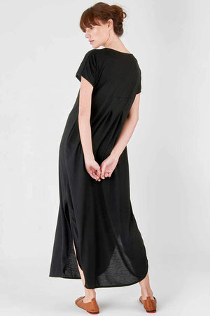 Side-Slit Maxi Dress with Pockets